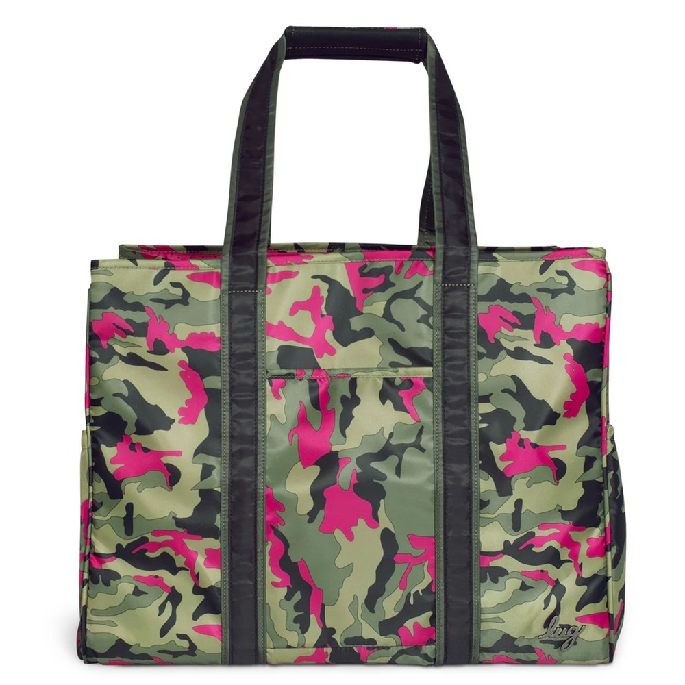 Lug Rover X-Large Carry All Tote Bag NWT Camo Orchid
